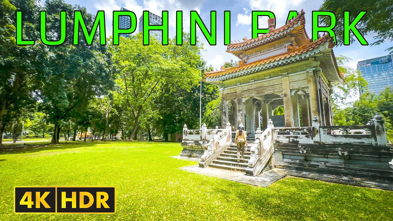 🇹🇭[4K HDR]🌿 Relaxing Walk in Lumphini Park, Bangkok | Nature in the Heart of the City