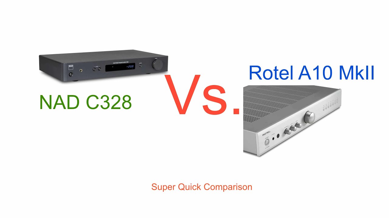 NAD C328 vs. Rotel A10 Mk2