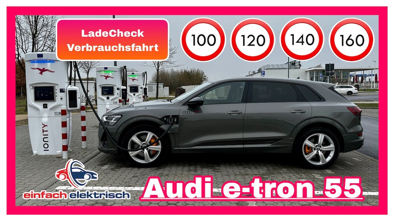 🚘Audi e-tron🪫Verbrauchsfahrt & LadeCheck🤨Laden hui🧐Verbrauch pfui⁉️