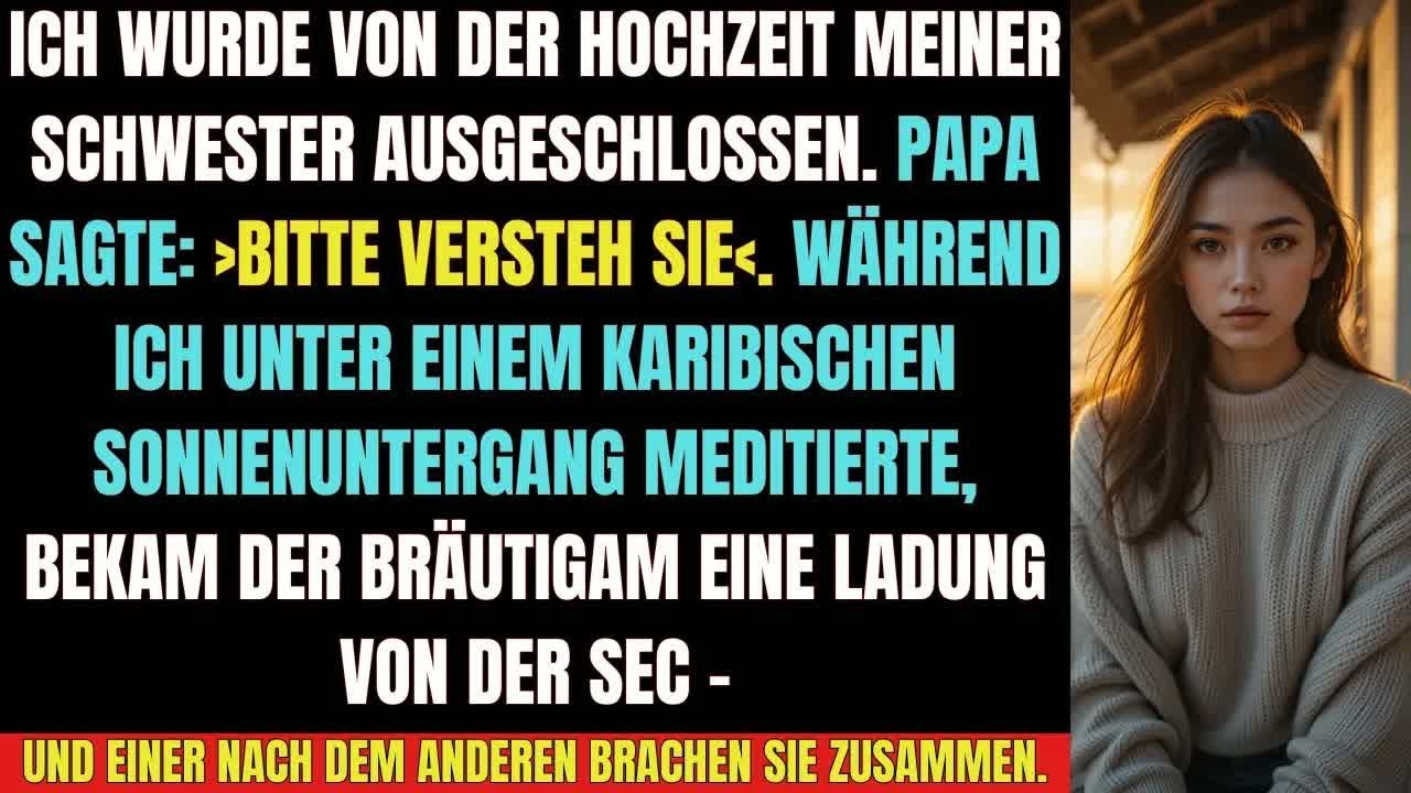 „Während sie feierten, bekam der Bräutigam eine Vorladung – und alles brach zusammen!“
