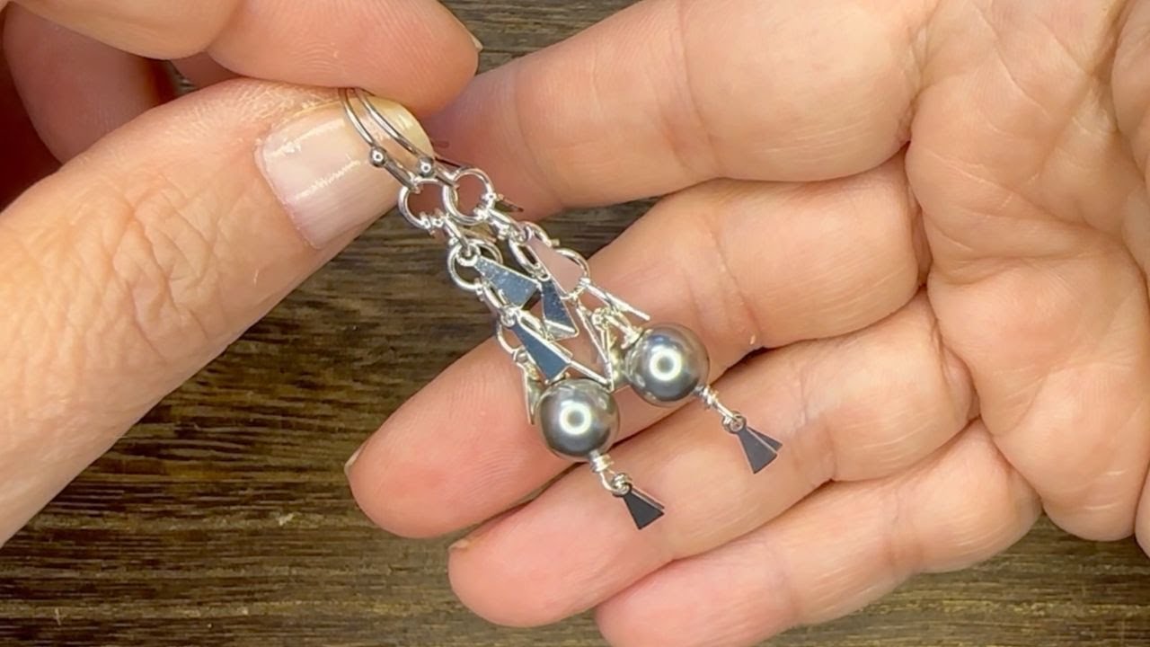 How to Make Simple but Dramatic Earrings by Deb Floros