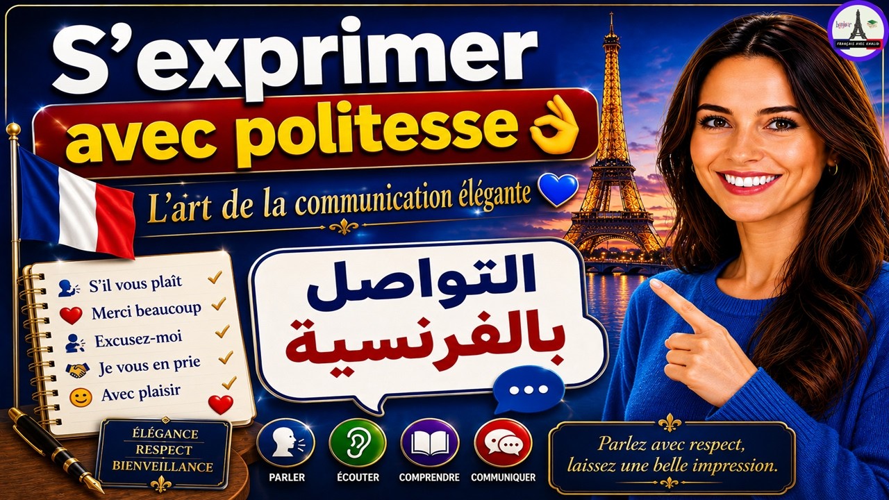 S'exprimer avec politesse 👌 L'art de la communication élégante 💙التواصل بالفرنسية