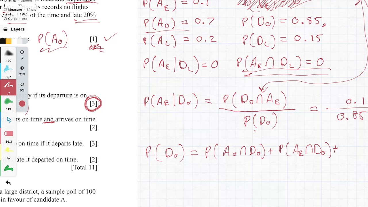 Difficult Exam Question on Probability Theory Walkthrough (CT3)