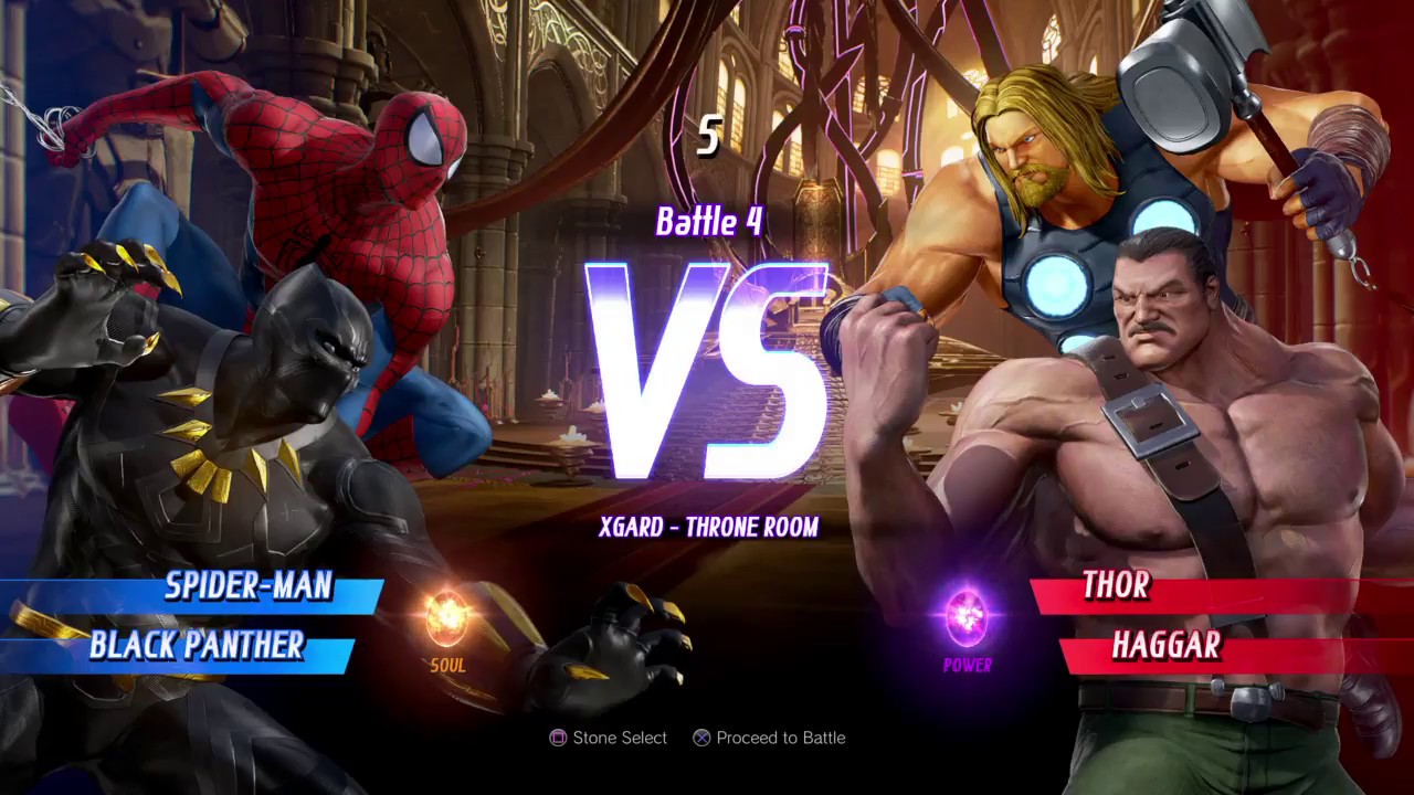 MARVEL VS. CAPCOM: INFINITE Spider-Man,Black Panther Gameplay In Arcade Mode