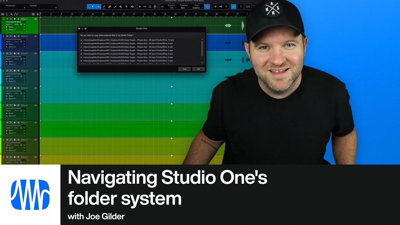 Navigating Studio One's Folder System | PreSonus