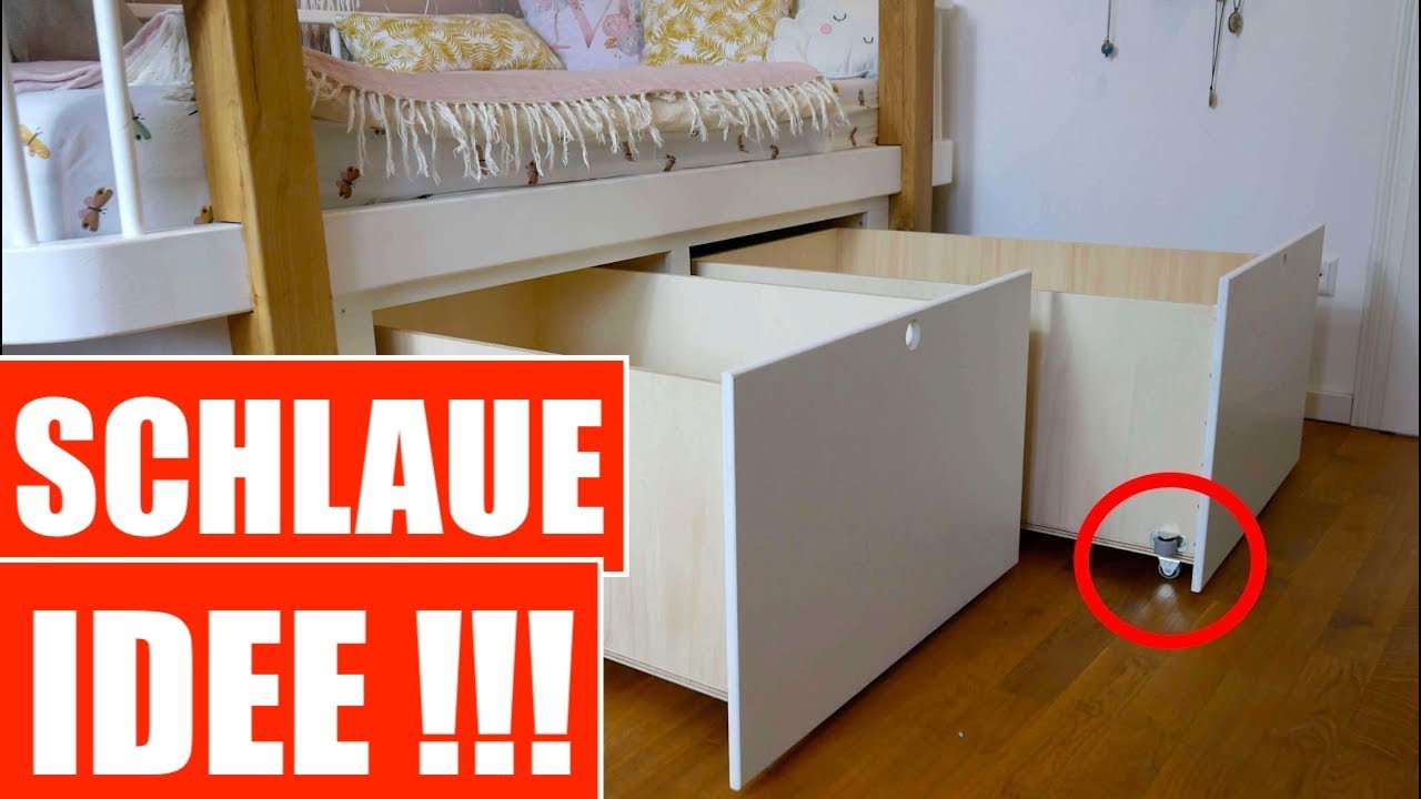 BETT mit EXTREM viel STAURAUM 👉🏻 Bauanleitung