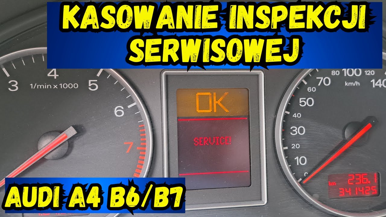 Jak skasować service Audi A4 B6/B7 Seat Exeo/service inspection delete