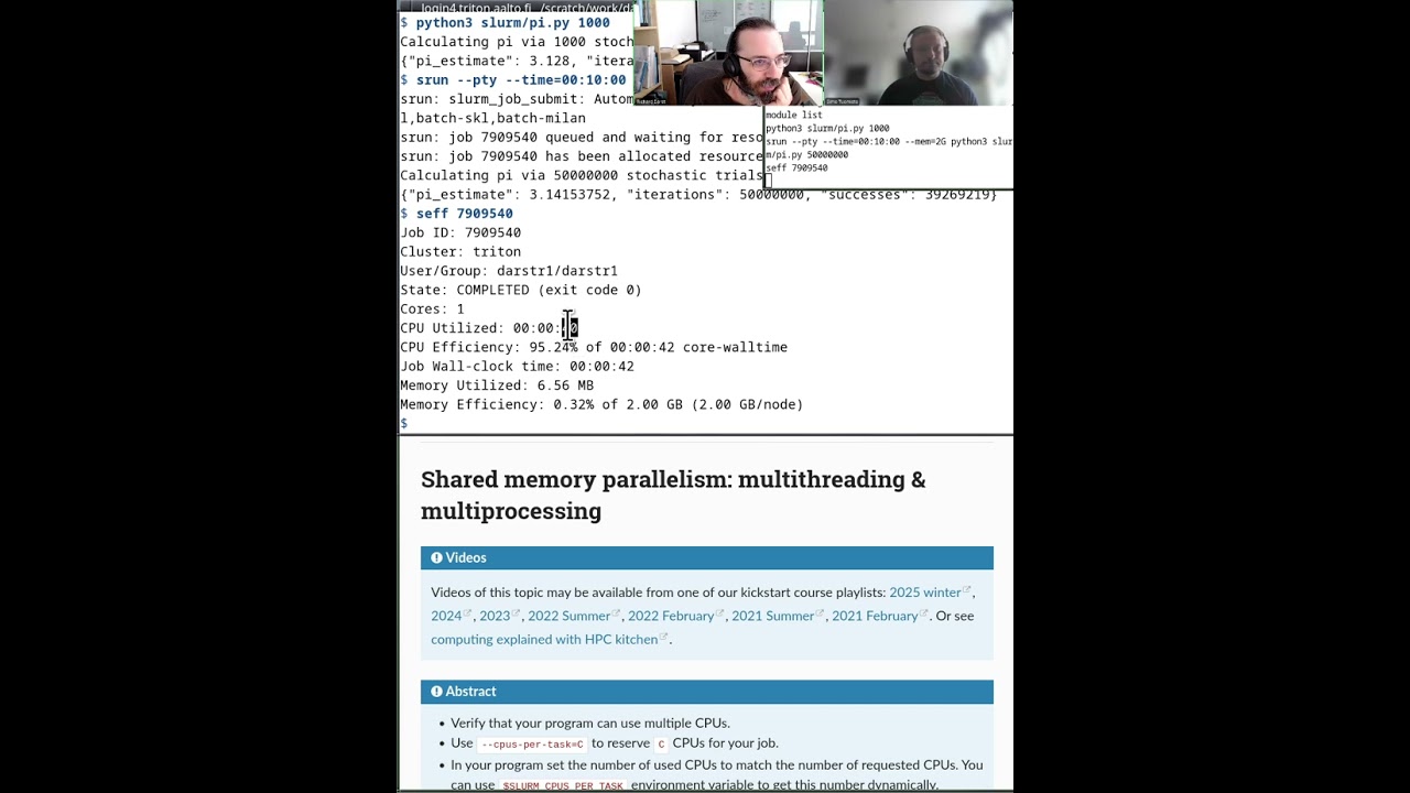 2.7 Different methods of parallel computing - HPC/SciComp Kickstart summer 2025