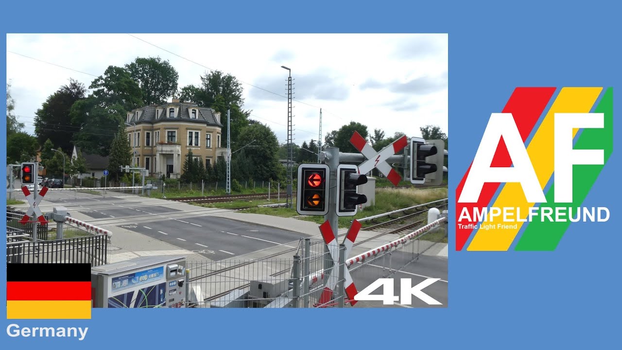 [4K] Der neue Siemens Bahnübergang in Borgsdorf (Level Crossing 踏切)