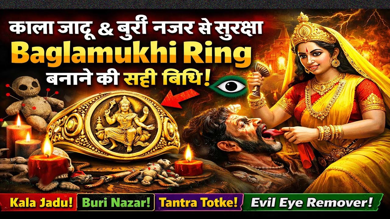 काला जादू & बुरी नजर से सुरक्षा 🛡 Baglamukhi Ring बनाने की सही विधि #divyayogaashram