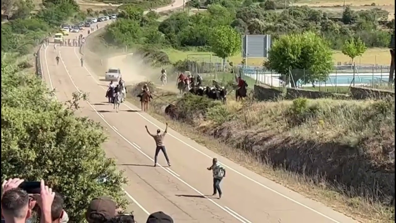 Encierro a caballo en San Felices de los Gallegos