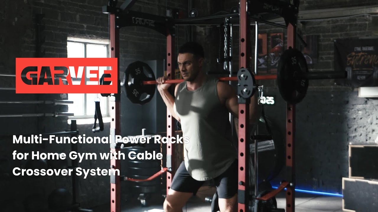 GARVEE | Multi-Functional Power Racks for Home Gym with Cable Crossover System