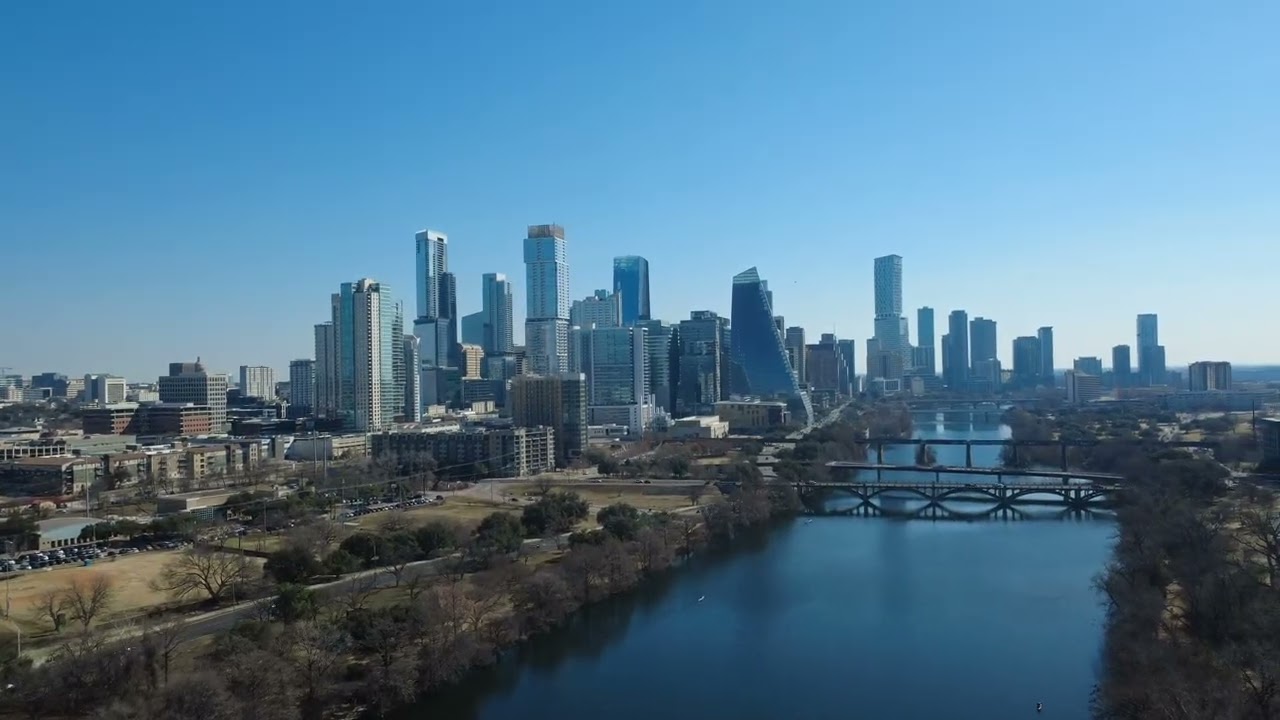 Flying over Town Lake in Austin Texas #dji #texas #austin #shorts #vlog #new