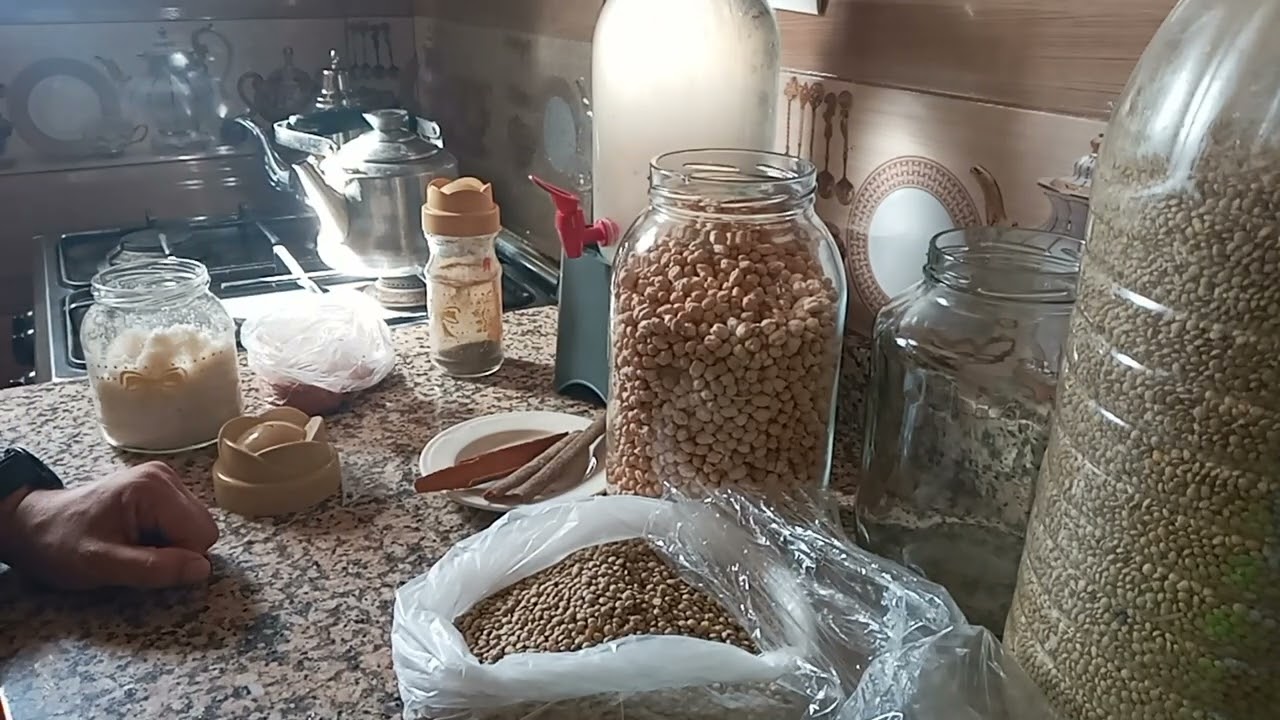 تخزين الحمص والعدس لأكثر من سنة بطريقة تقليدية سهلة وبسيطة وفعالة ضد السوس والحشرات الطفيلية