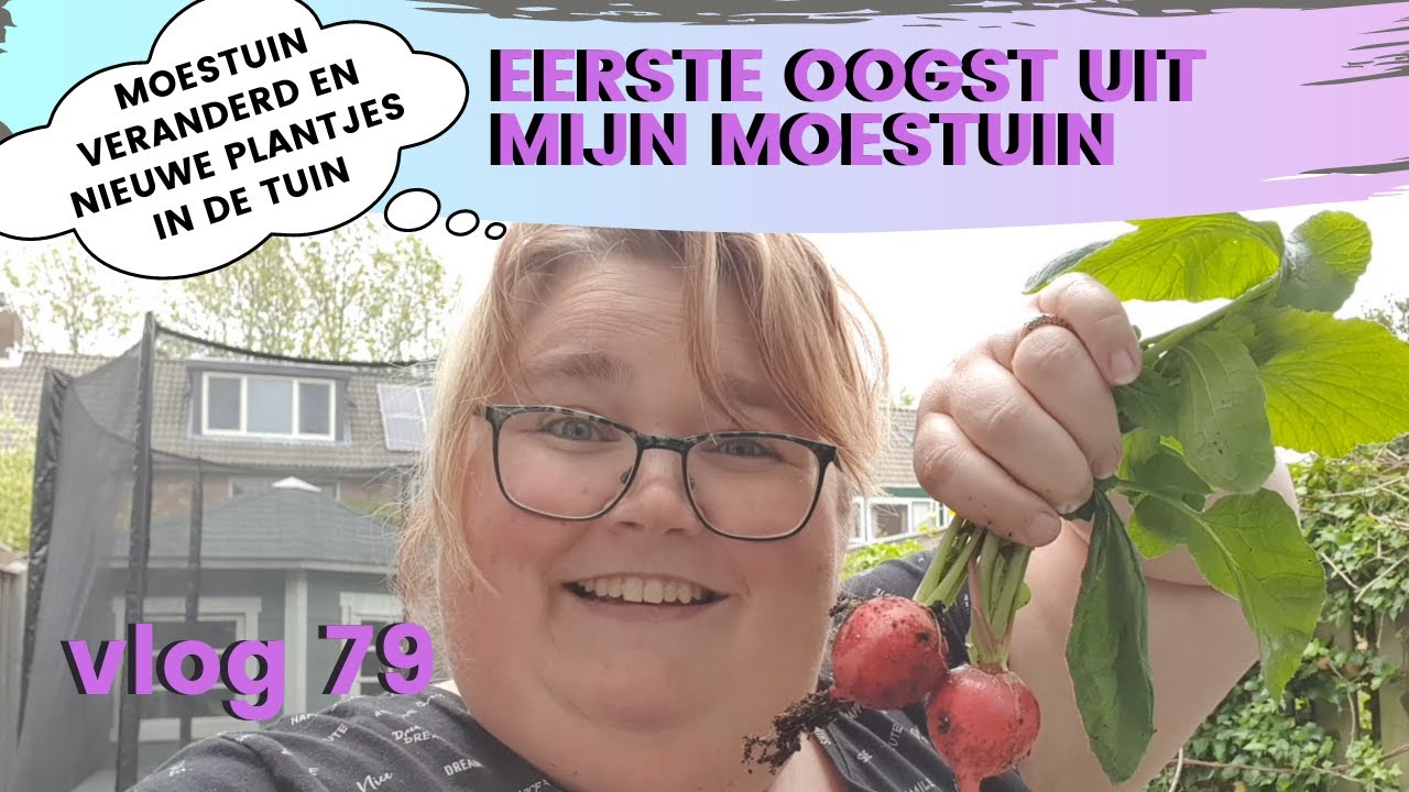 EERSTE OOGST uit mijn MOESTUIN |TUINCENTRUM geweest | DANIELLE VLOGT VLOG #79