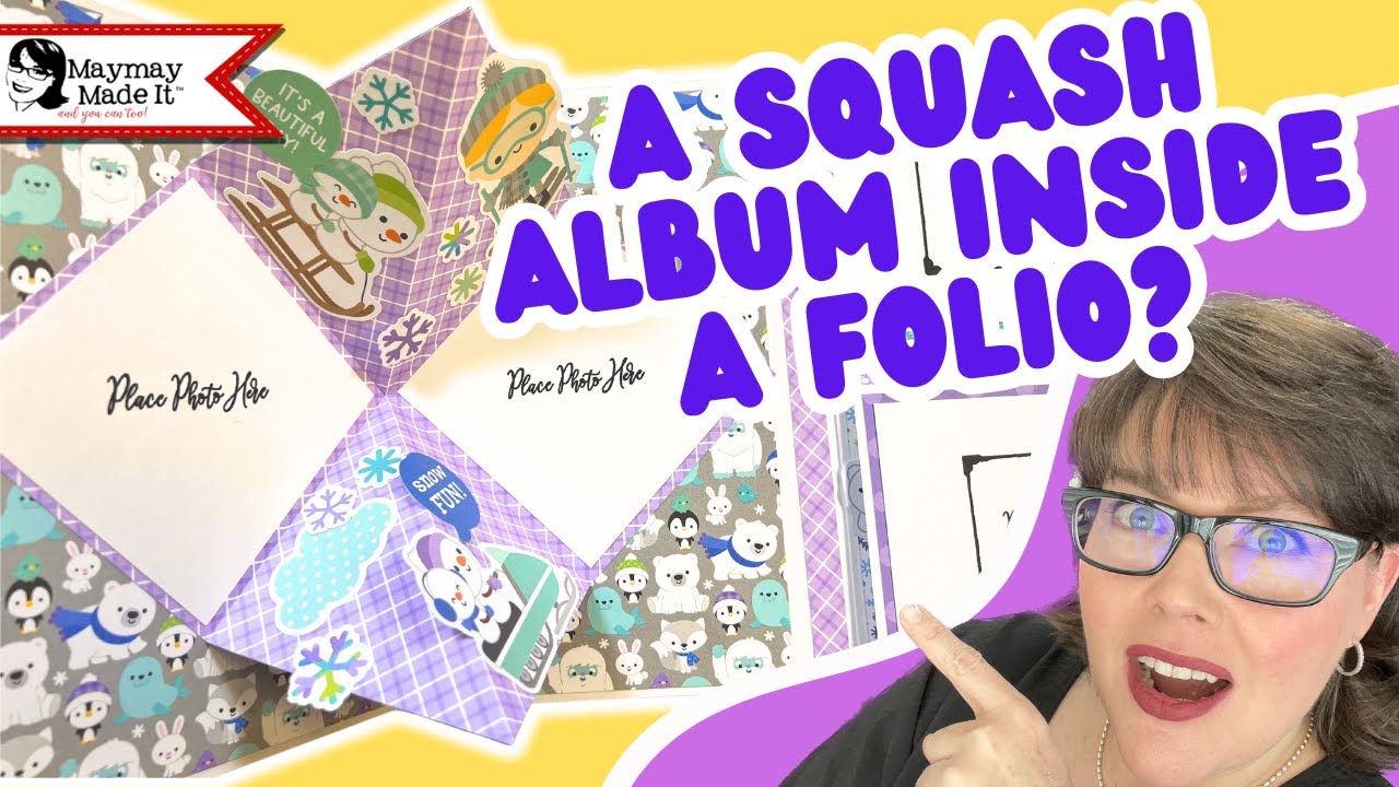 Fun Folds aren’t just for cards!  Fun Fold Folio SQUASH EDITION