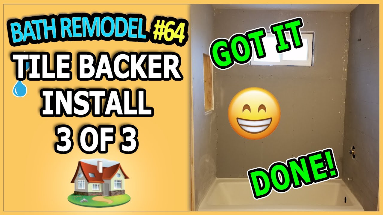 Bathroom Remodel 64 - Installing DensShield Tile Backer 3 of 3