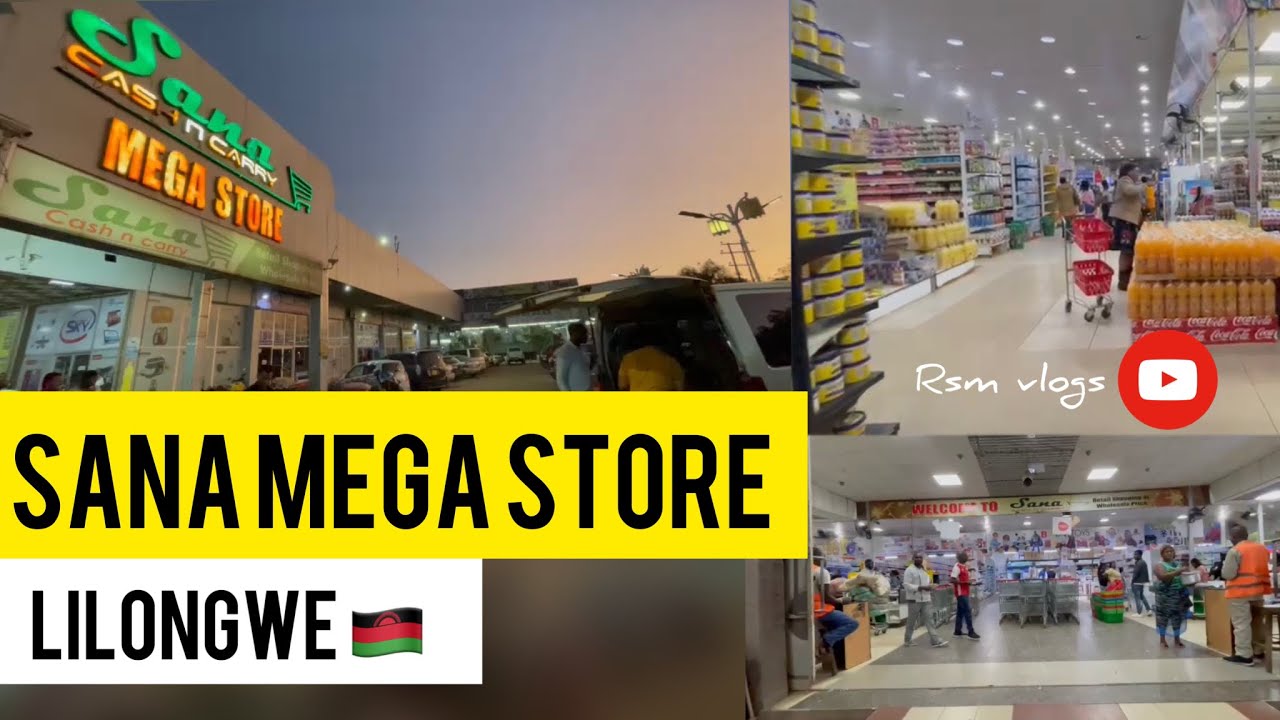 Sana Mega Store | Lilongwe Malawi | Super Market | City Center | RSM Vlogs #africa #explore #sana