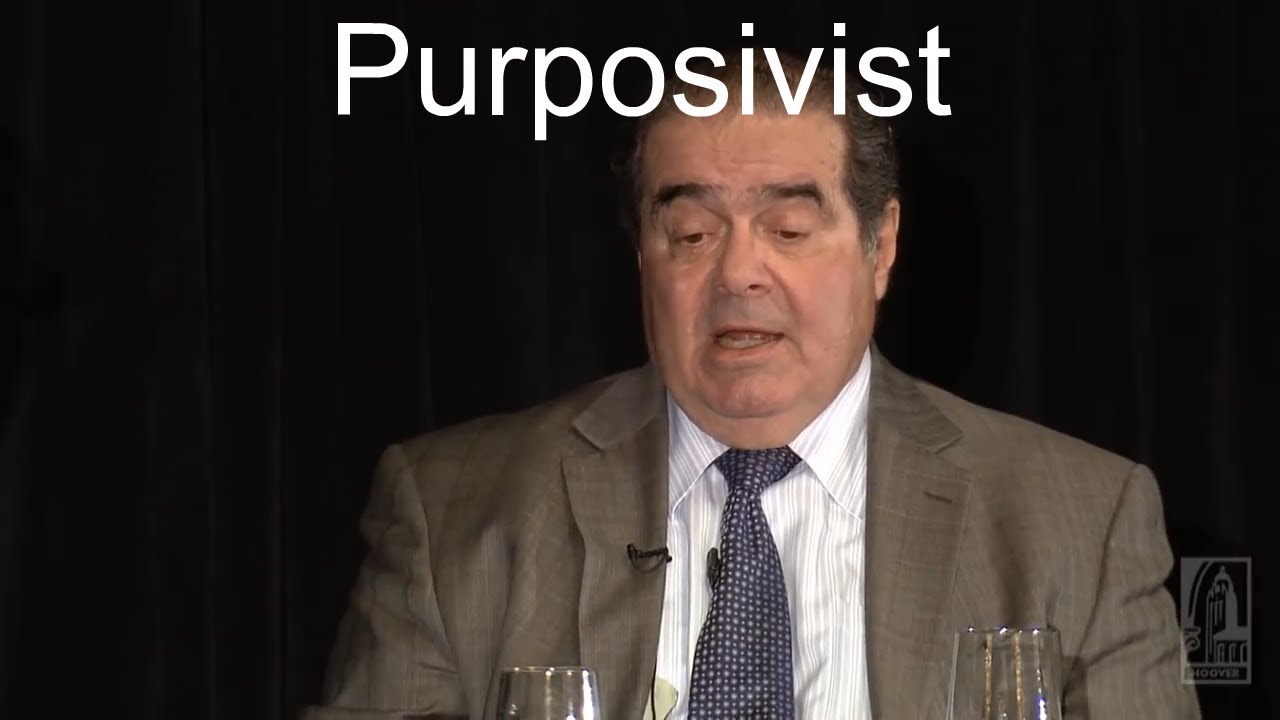 Purposivist thinking /// Antonin Scalia