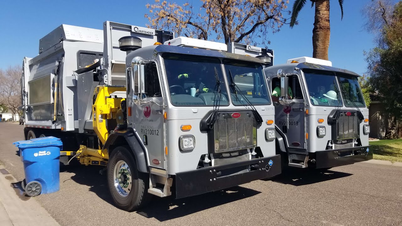 34 Minutes of Phoenix Garbage Trucks - Old Trucks and BRAND NEW Trucks