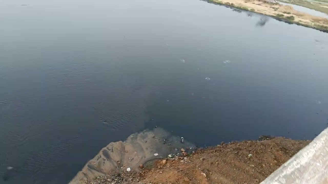 Actual sabarmati river at sarkhej