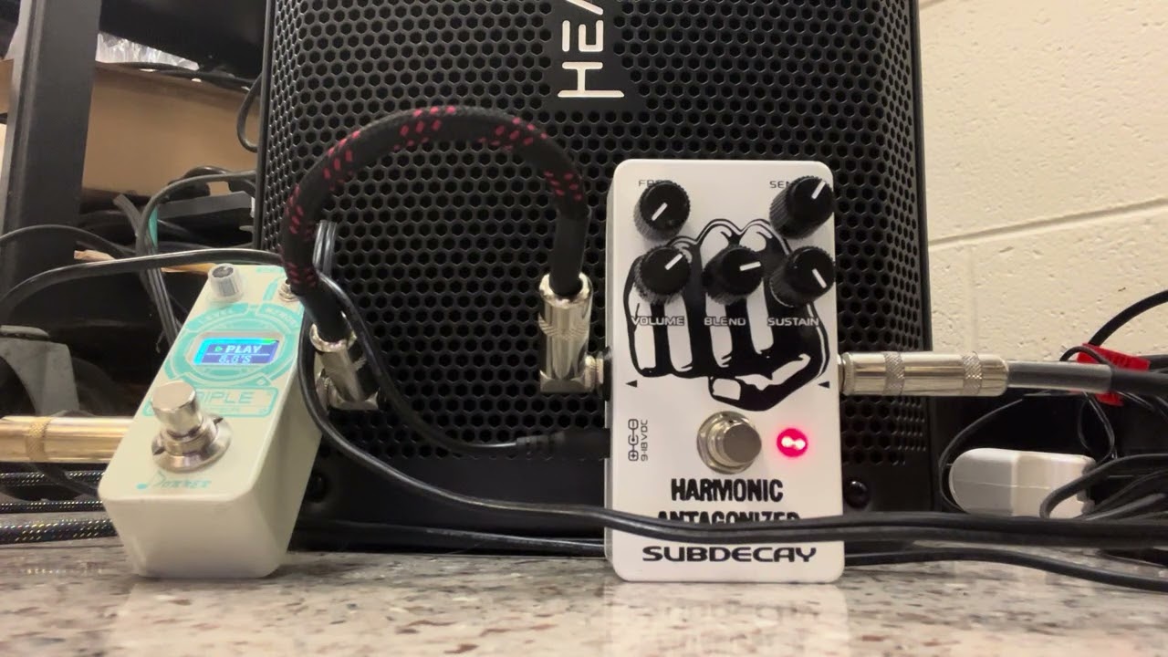 Subdecay FX Harmonic Antagonizer synth fuzz+Donner Triple Looper pedals+Joyo Infinite Sustainer