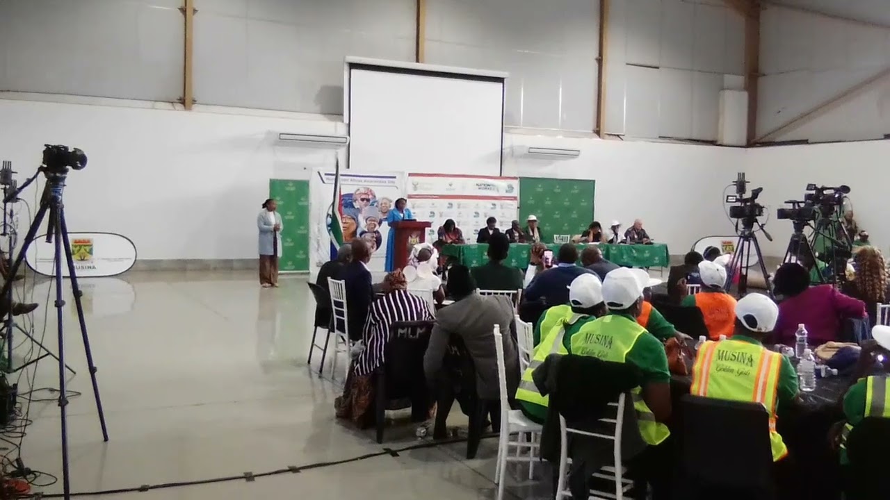 Acting Premier addressing Elderly People in Musina today #Mantombazana News