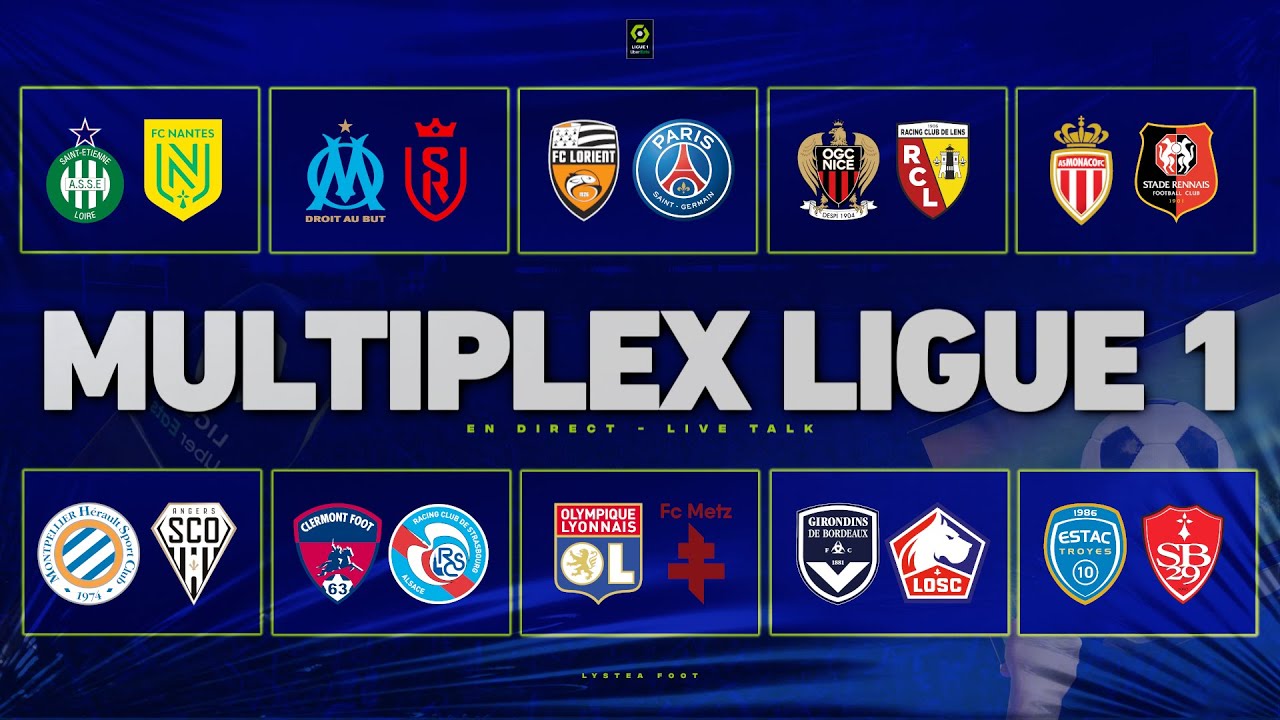 🔴 LIVE - MULTIPLEX LIGUE 1 J19 🔴 LORIENT-PSG, MARSEILLE-REIMS, NICE-LENS, LYON-METZ, MONACO-RENNES..