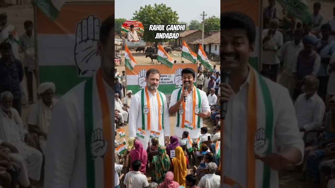 Rahul Gandhi jindabad Congress party jindabad Vijay thalapathy jindabad #news #musti_piproliya musti