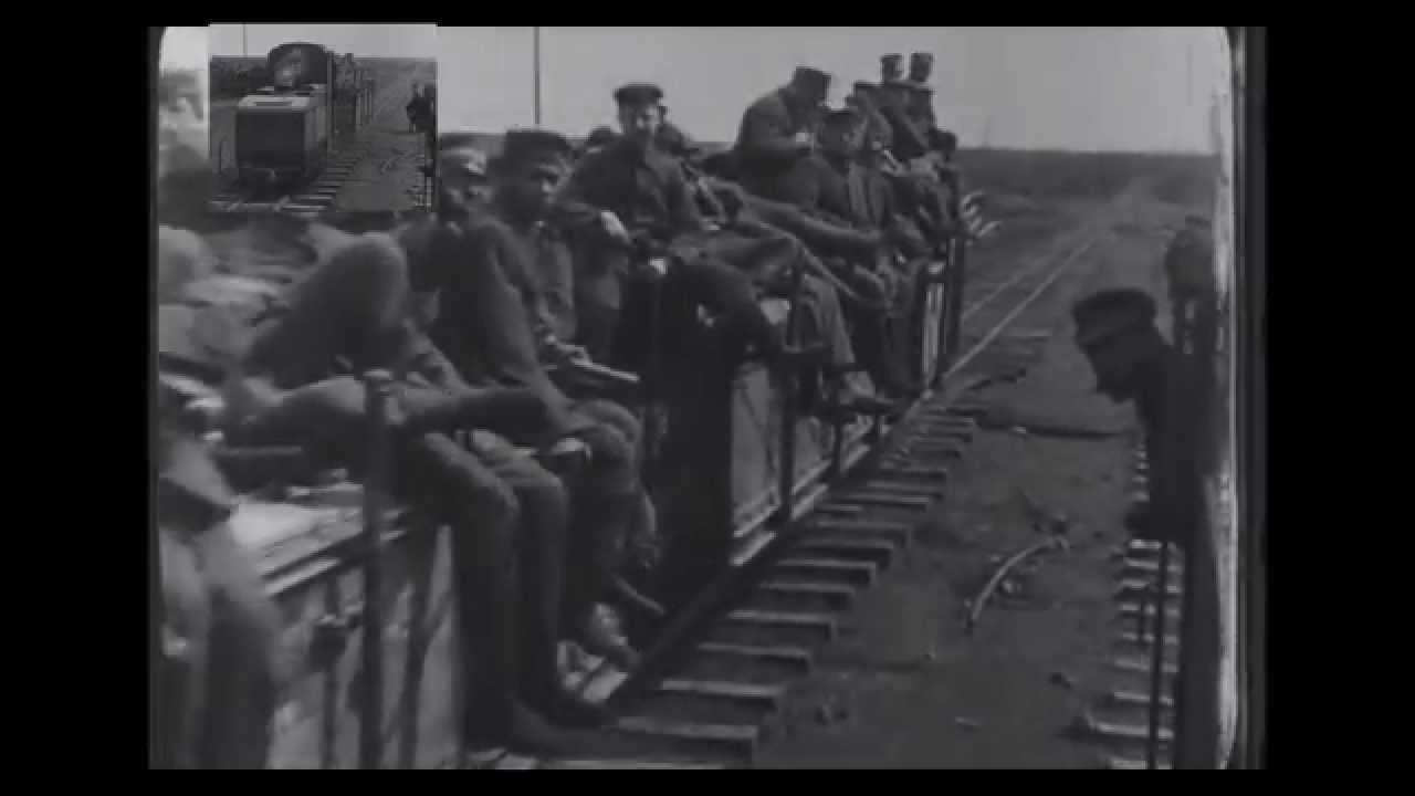 (1918) Mit der Feldbahn an die Front im Westen