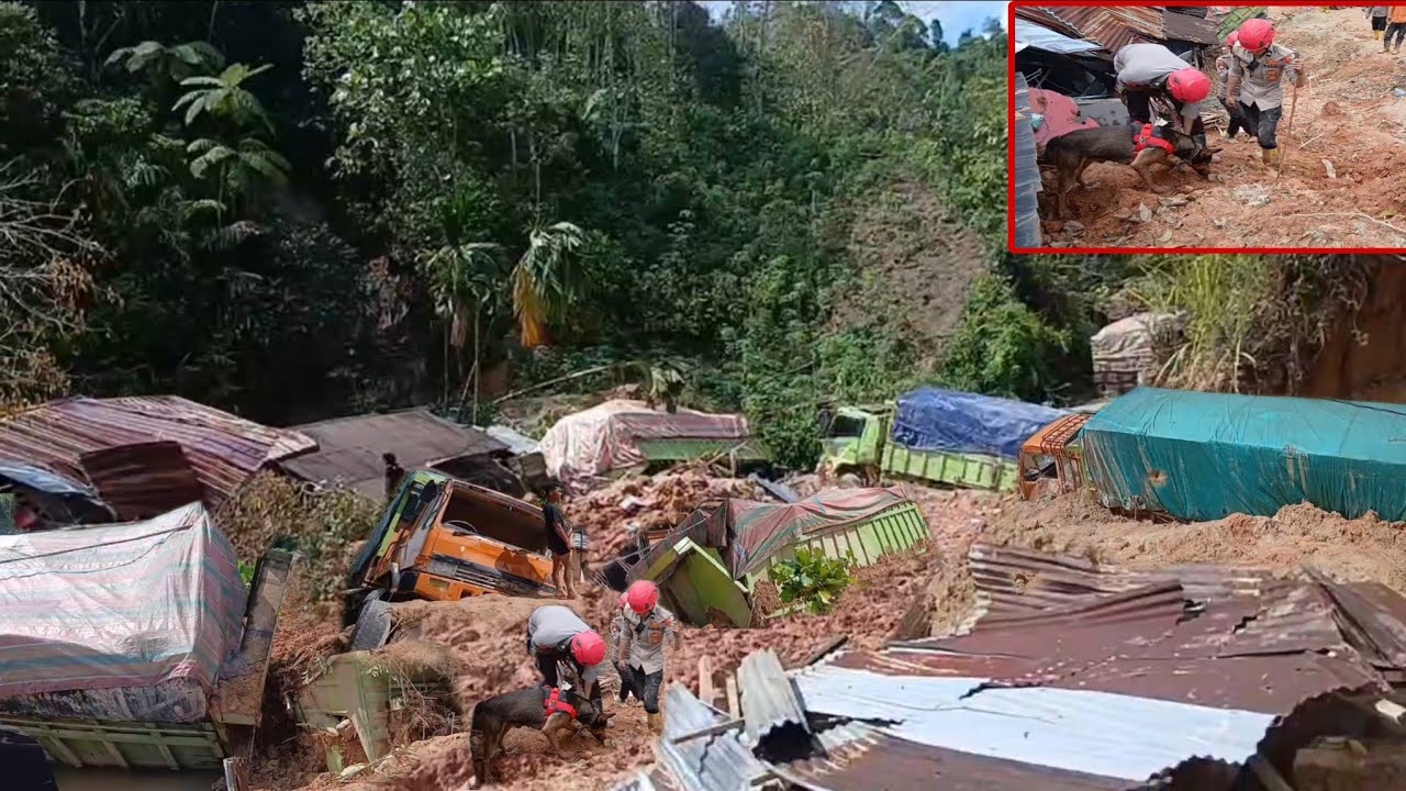 Jalur Tarutung Sibolga Putus Total || Puluhan Truck Dan Rumah Tertimbun Tanah Longsor