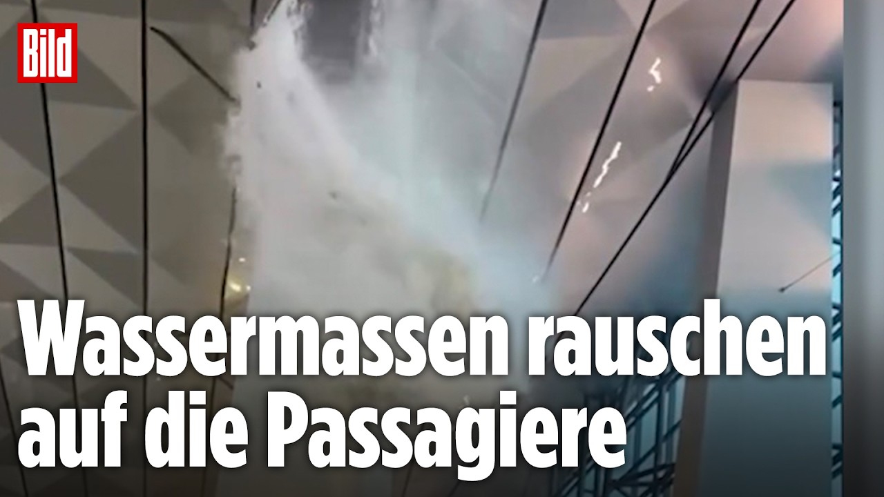 Dach von Flughafen bricht zusammen &ndash;&nbsp;Schwere Unwetter in Jakarta