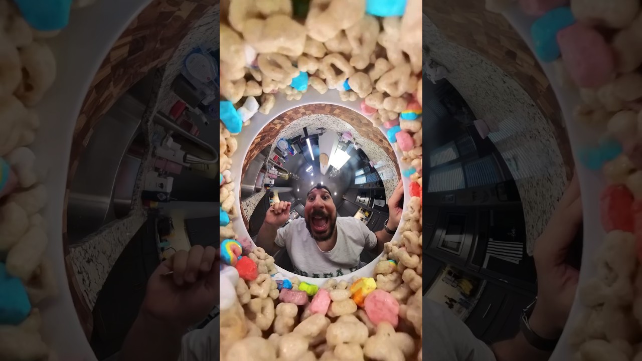 The best way to eat cereal! 🥣 #Insta360 @Insta360
