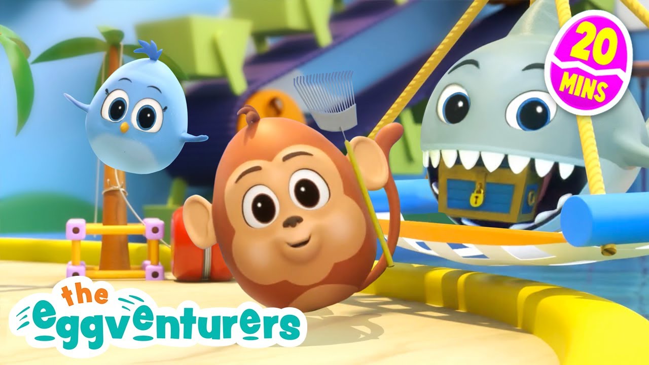 Animal Eggventures: Bird Egg 🐥 Shark Egg 🦈 Monkey Egg | The Eggventurers Full Episodes Compilation