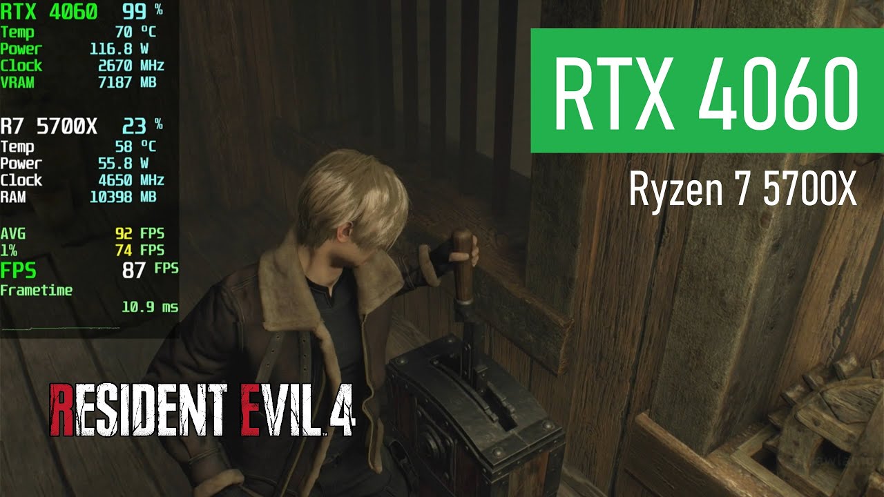Resident Evil 4 | RTX 4060 8GB | Ryzen 7 5700X
