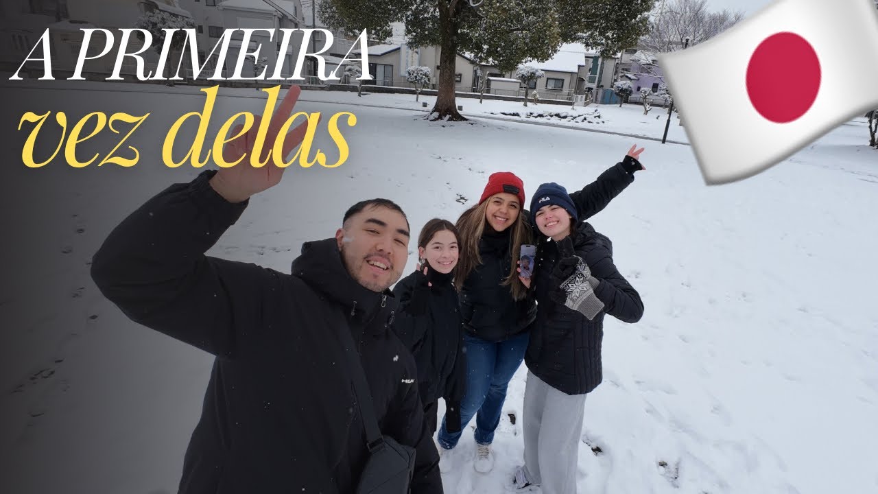 Esperando a neve, mercado, preparo e a primeira neve delas!