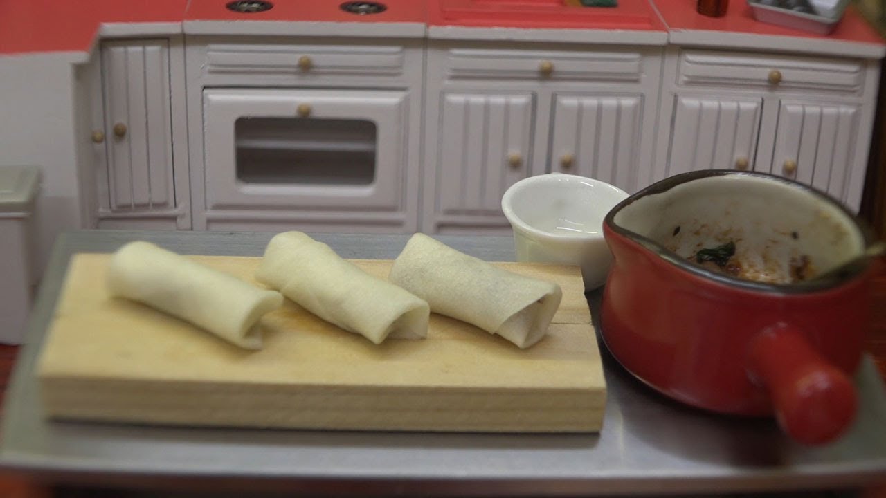 MiniFood Spring roll 食べれるミニチュアの春巻