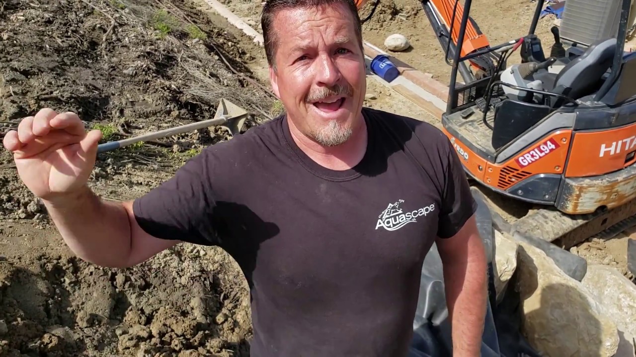 How to build a solid waterfall with dry stacked stones | Pond Contractor Menifee Ca