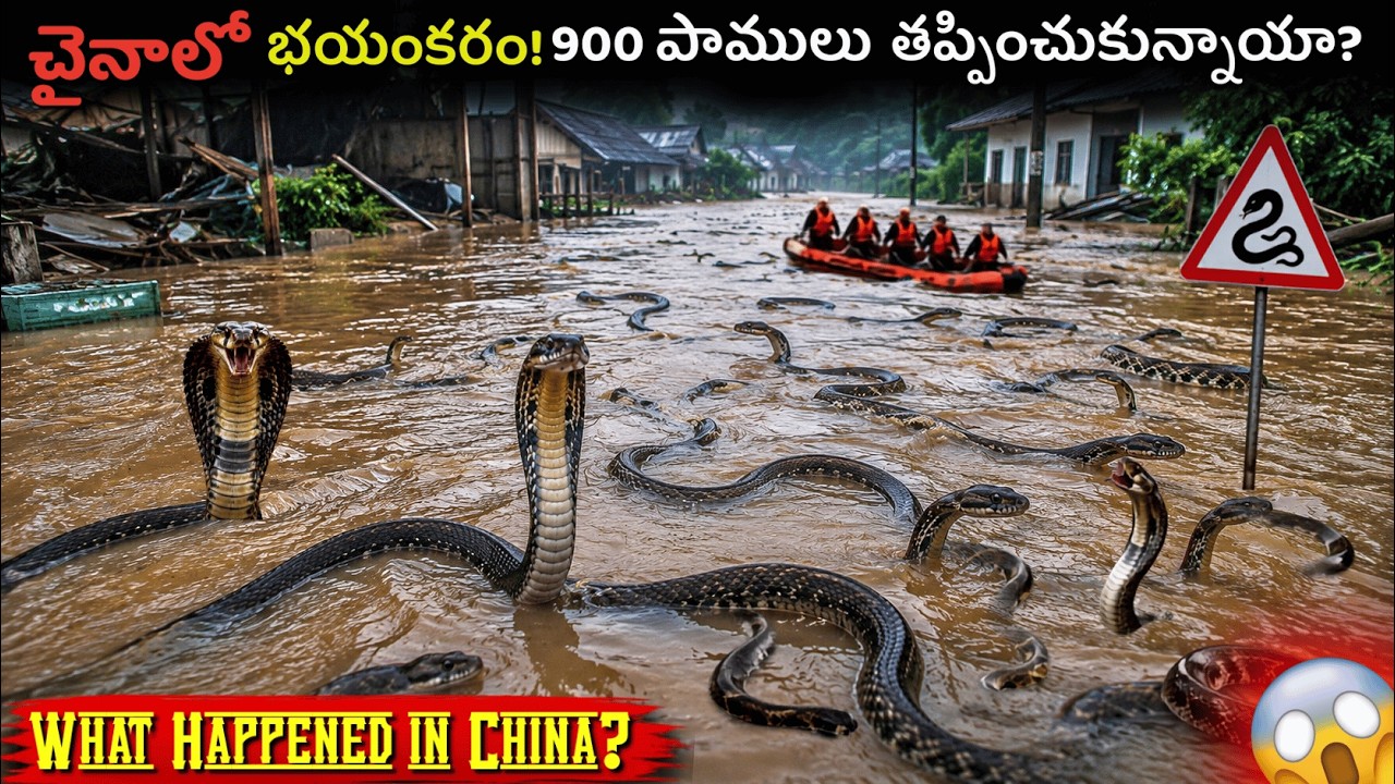 Snake Farm Collapse During China Floods! Did Hundreds of Snakes Escape?😱 | Real Story Explained!