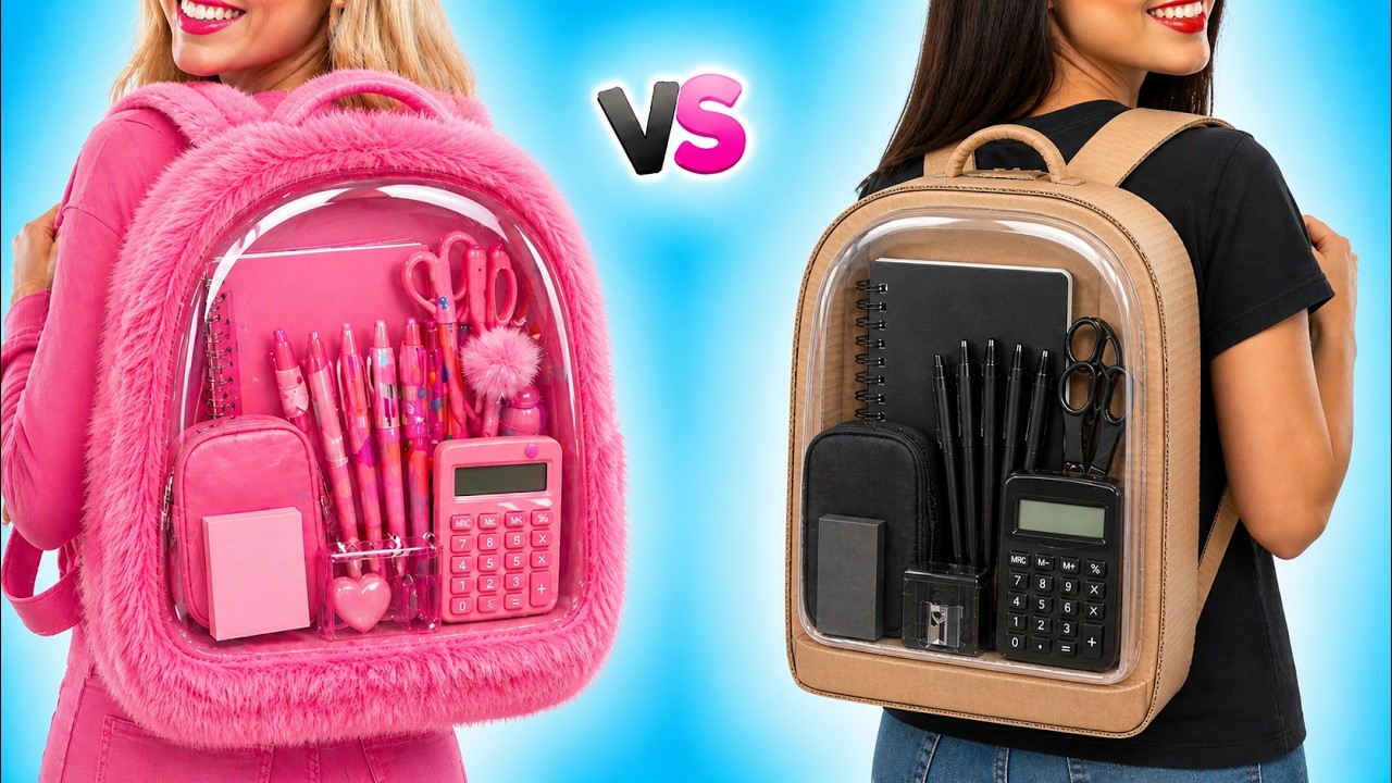 FANCY VS SIMPLE STUDENT 🤓✨ Funny School Hacks & Creative Tricks by 123 GO! Planet