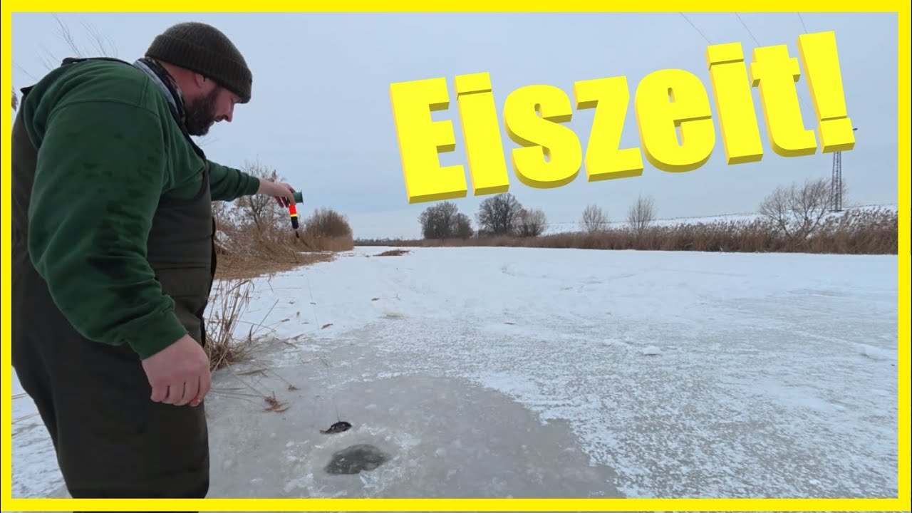 Angeln mit Köderfisch im Winter 🥶 Sind die Hechte unter dem Eis oder an den offenen Stellen?