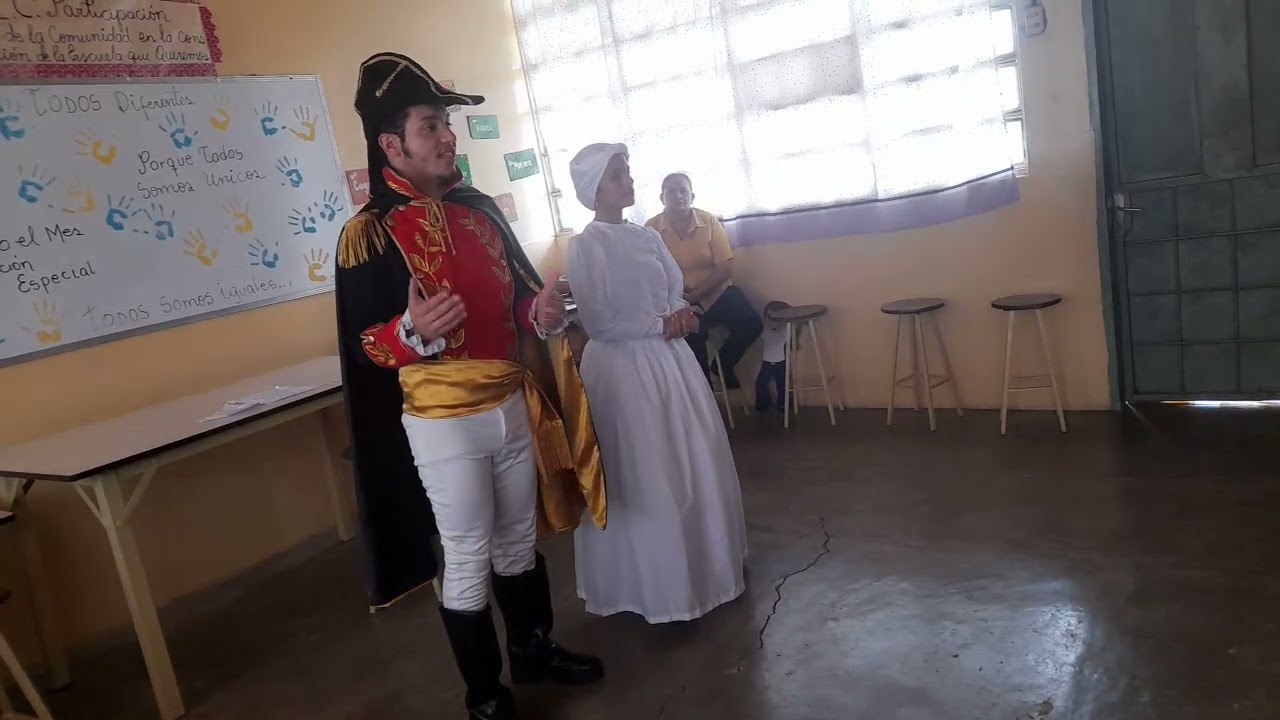 Ensayos de Simón Bolívar y la negra Hipolita.