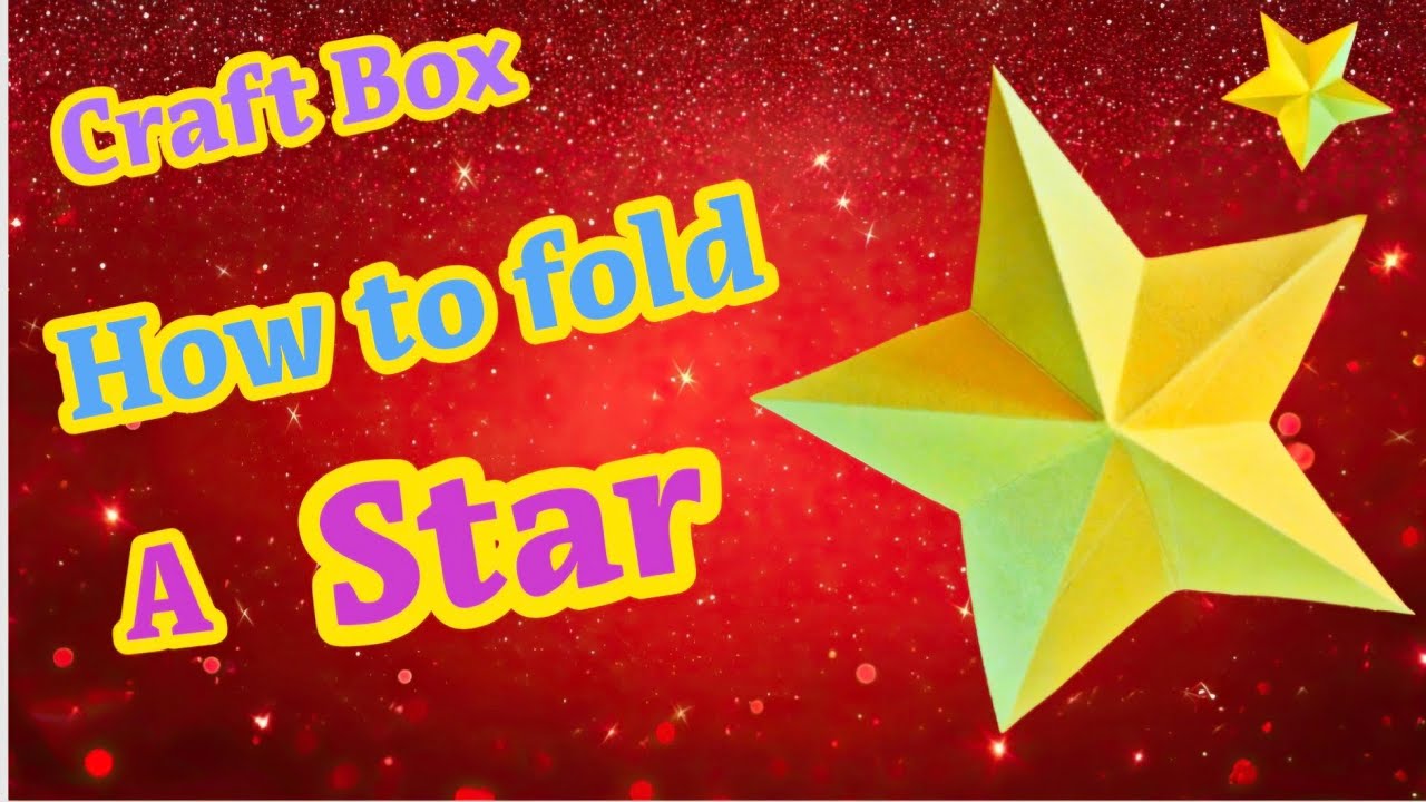 How to fold a paper STAR super easy 🌟