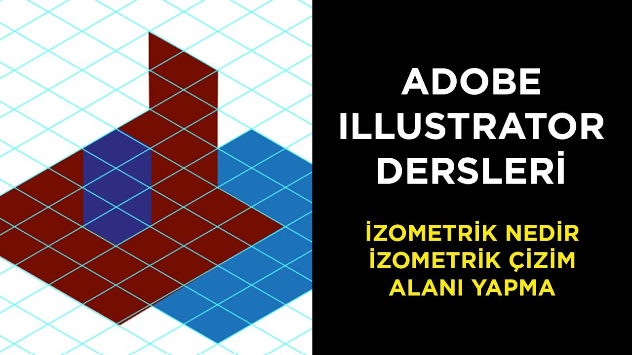 İLLUSTRATOR İZOMETRİK ALAN YAPMA - İLLUSTRATOR İZOMETRİK &Ccedil;ALIŞMA