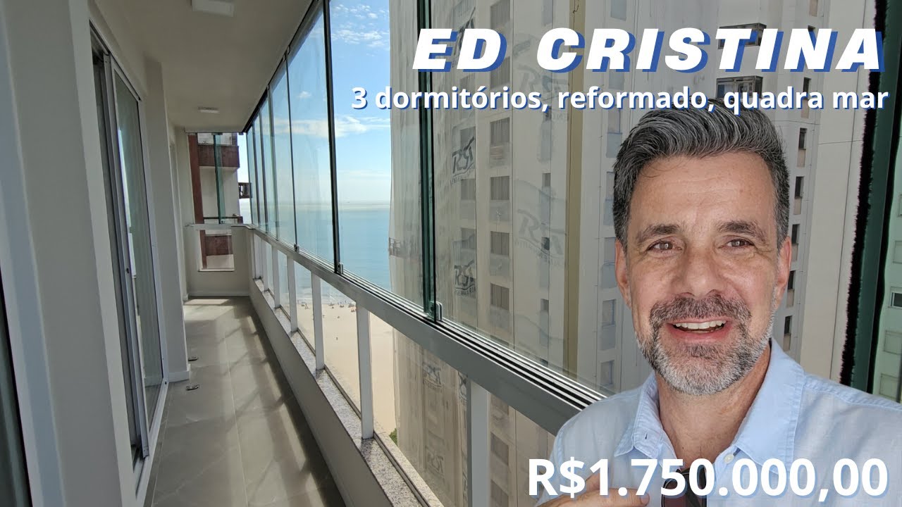 Ed Cristina, 3 dormitorios quadra mar, reformado