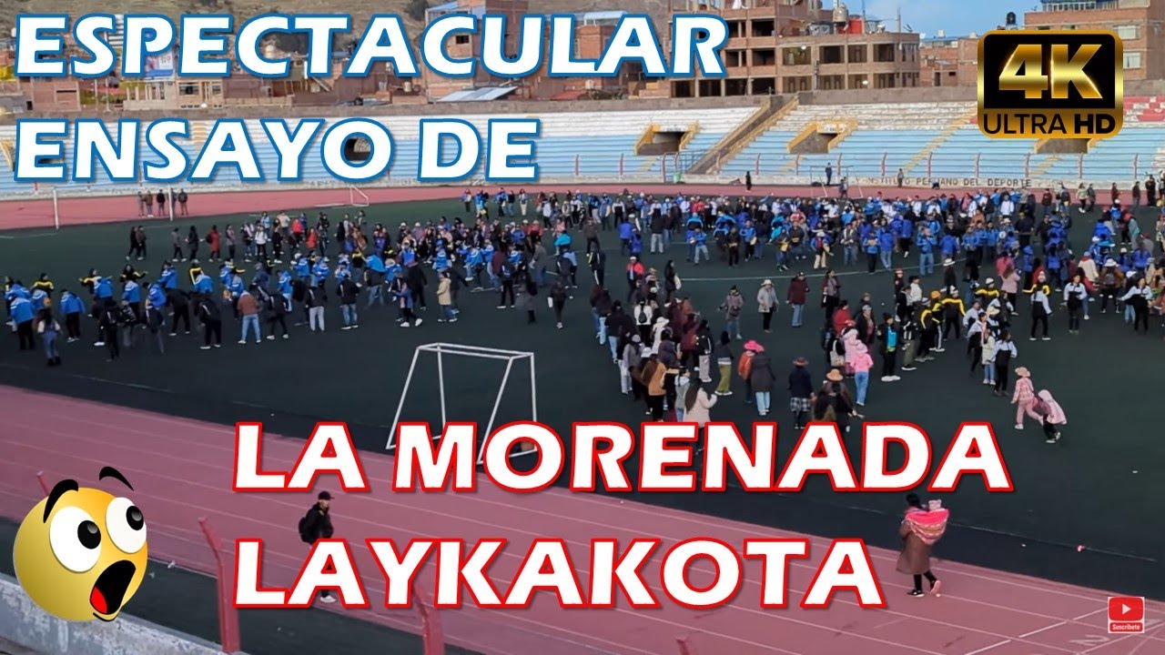 MORENADA LAYKAKOTA ENSAYA PARA SU PRESENTACION DE COREOGRAFIA Y PARADA EN CANDELARIA PUNO