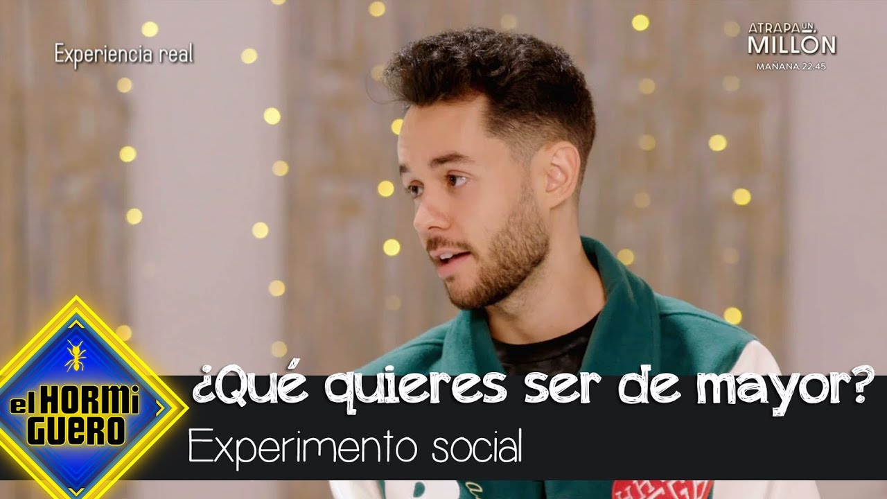 El experimento de TheGrefg enfrenta a niños y mayores: ¿Qué quieres ser de mayor? - El Hormiguero