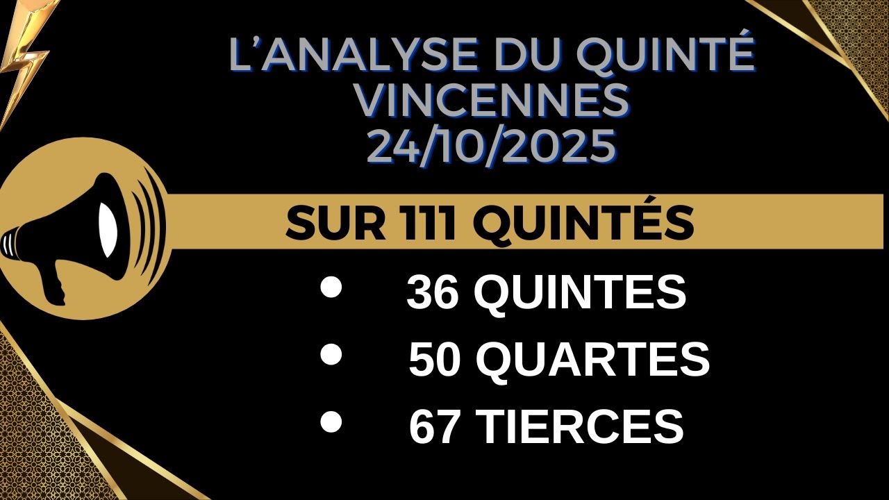 Analyse et pronostic du quint&eacute; de vendredi &agrave; Vincennes (24/10)