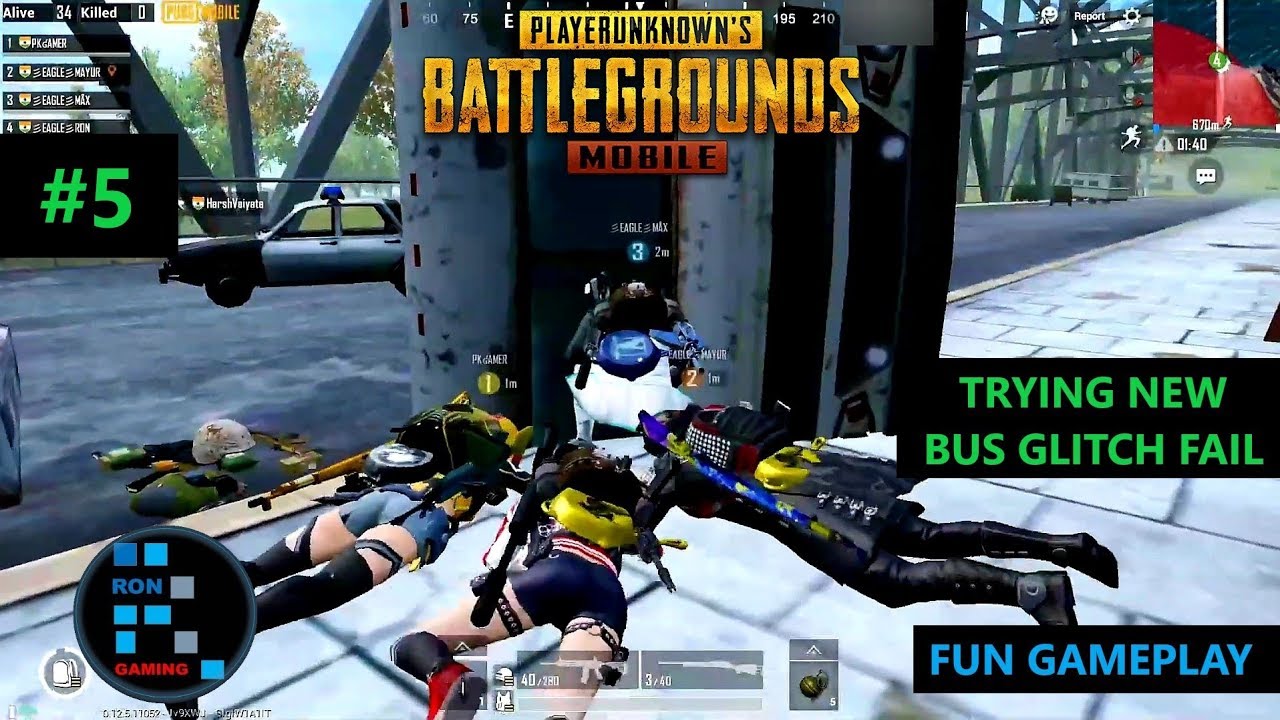 [Hindi] PUBG MOBILE | TRYING NEW BUS GLITCH FAIL & FUN GAMEPLAY CHICKEN DINNER