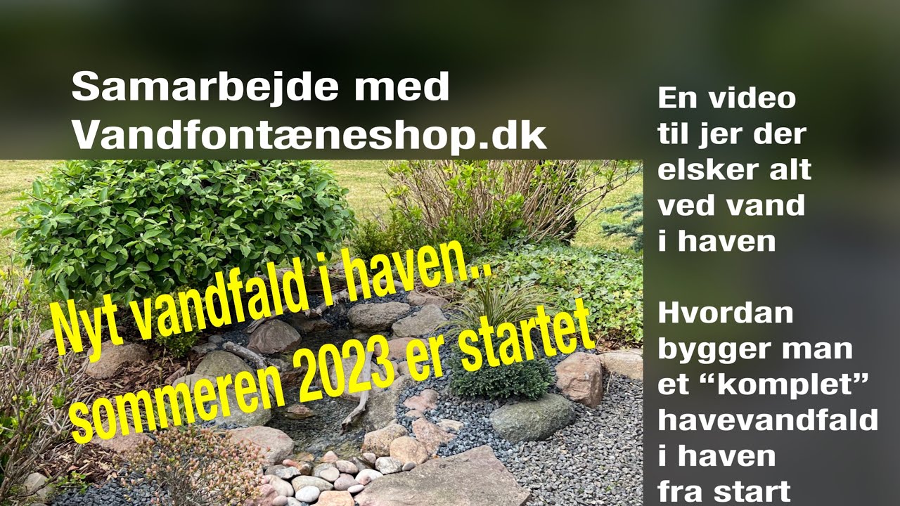 Havevandfalds projekt i samarbejde med vandfont&aelig;neshop.dk